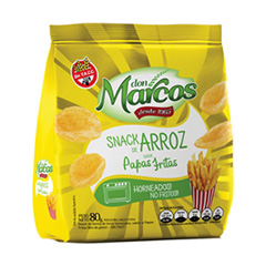 SNACK DE ARROZ SABOR PAPA FRITAS X 80G DON MARCOS
