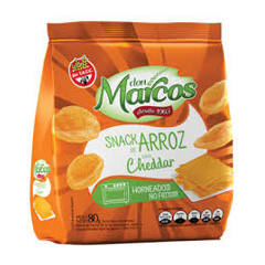 SNACK DE ARROZ DE CHEDDAR X 80G DON MARCOS