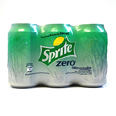 PACK GASEOSA SPRITE ZERO 6 X 354CC