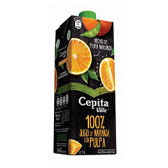 CEPITA DEL VALLE NARANJA 100% JUGO CON PULPA X 1LT