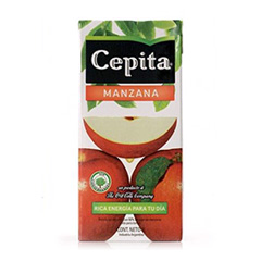 CEPITA DEL VALLE MANZANA 100% JUGO CON PULPA X 1LT