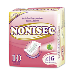 PAÑAL NONISEC P/ADUL. C/GEL G 10U