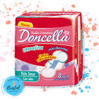 Toallas Higiénicas p/Menstruantes Ultrafina Tela Seca X 8 UNID Doncella 8 un