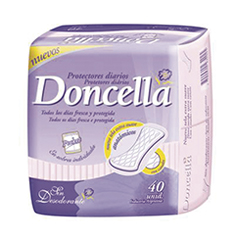 Protector Diario Sin Desodorante Doncella 40 Un