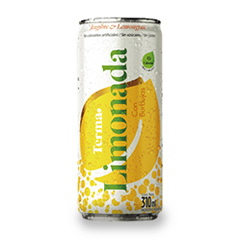 Agua Saborizada Con Gas Limonada Lata Terma 310 Cc