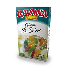 Polvo Para Preparar Gelatina Sin Sabor Ravana 42 Gr