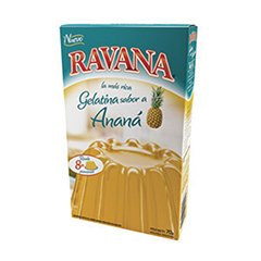 Polvo Para Preparar Gelatina De Anana Ravana 50 Gr