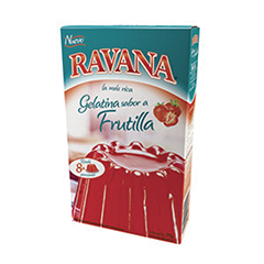 Polvo Para Preparar Gelatina De Frutilla Ravana 50 Gr