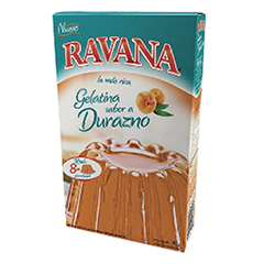 Polvo Para Preparar Gelatina De Durazno Ravana 50 Gr