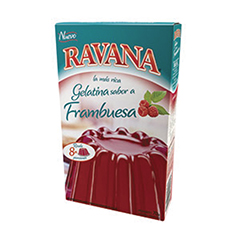 Polvo Para Preparar Gelatina De Frambuesa Ravana 50 Gr
