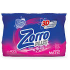 jabon en polvo Zorro plus lavado matic