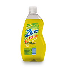 DETERGENTE ZORRO U.LIMON TE V. 600 ML