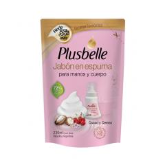 JABON PLUSBELLE ESPUMA DY C/C 230ML