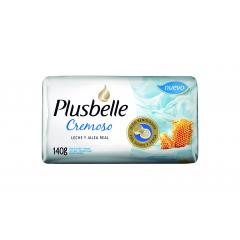 JABON TOCADOR PLUSBELLE CREMOSO 140 GR