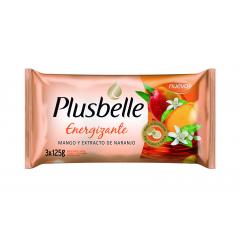 JABON TOCADOR PLUSBELLE ENERGIZANTE 3X125 GR