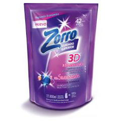 JABON LIQUIDO ZORRO SUAVIZANTE D.P 800 ML