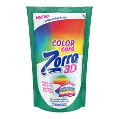 JABON LIQ. ZORRO 3D COLOR CARE 800ML DY
