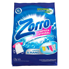 Jabon En Polvo Clasico Regular Zorro 3 Kg
