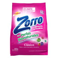 Jabon En Polvo Clasico Baja Espuma Zorro 800 Gr