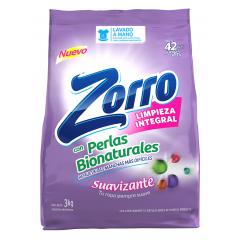 Jabon En Polvo Suavizante Baja Espuma Zorro 3 Kg