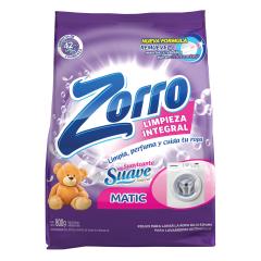 JABON EN POLVO ZORRO MATIC SUAVIZANTE SUAVE 800 GR
