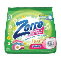 JABON EN POLVO ZORRO MATIC FLORAL 400 GR