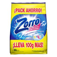 Jabon En Polvo Alta Espuma Clasico Zorro 900 Gr