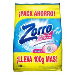 Jabon En Polvo Baja Espuma Clasico Zorro Matic 900 Gr