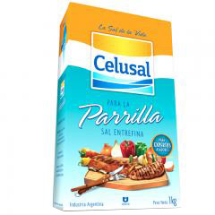 Sal Entrefina Parrillera Celusal Caja x 1 Kg.