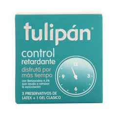 Preservativos Retardante Turquesa Tulipan 3 Un