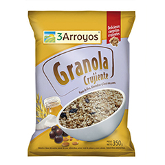 Granola Crujiente Con Almendras Y Pasas 3 Arroyos 350 Gr
