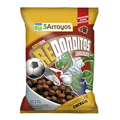 Bolitas De Cereales Chocolate 3 Arroyos 210 Gr