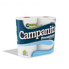 PAPEL HIG.CAMPANITA D/H PREMIUM 4 X 30MT