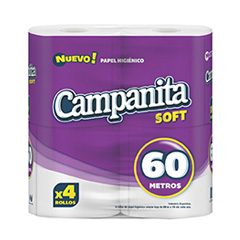 Papel Higiénico Campanita 60 Mt