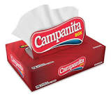 Panuelos de papel tissue Campanita caja x 70 u.
