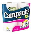 Papel higienico Campanita XL x 4 rollos de 80 m c/u