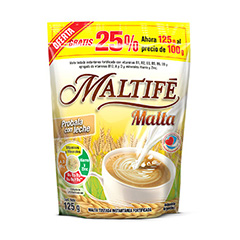 Malta Instantanea Fortificado En Doypack Maltife 125 Gr