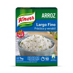 Arroz Largo Fino En Caja Knorr 1 Kg