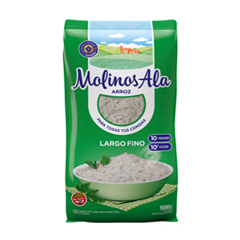 Arroz Ala Grano Largo Fino Bolsa x 500 Gr.