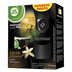   Aromatizador Automatico + Repuesto Vainilla Exotic Scent Air Wick 250 Ml 