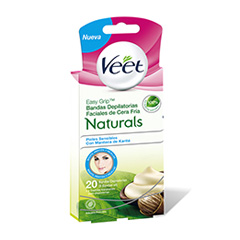 Banda Depilatoria Facial Veet Naturals 20 Un