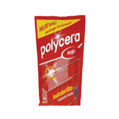   Autobrillo Pisos Rojo En Doypack Polycera 400 Cc 