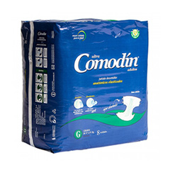 PAÑAL COMODIN ADULTO GDE X 8UN.