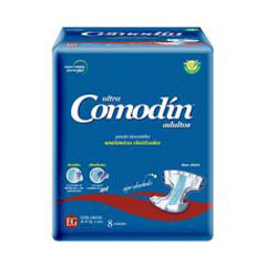PAÑAL COMODIN ADULTO EG X 8UN.
