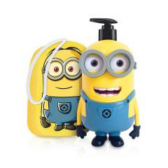 ESPUMA DE BAÑO MINIONS C/ ESPONJA X 500 CC.