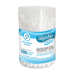 HISOPOS ALGABO TUBO 100UN.