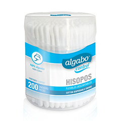 HISOPOS ALGABO TUBO 200UN.