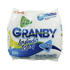 Jabon En Polvo Lavado Total Granby 400 Gr