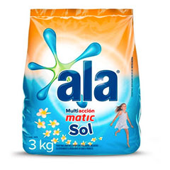   Jabon En Polvo Poder Acelerador Sol Multiaccion Ala Matic 3 Kg 