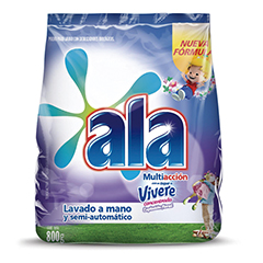 Jabon En Polvo Ala Multiaccion Toque De Vivere 800 Gr